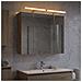 Mobiletto per specchio da bagno Rovere Sonoma 80 x 14.5 x 70 cm - Foto miniatura 4