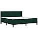 Struttura letto con materasso Verde Scuro 180 x 200 cm Velluto - Foto miniatura 3