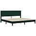 Struttura letto con materasso Verde Scuro 180 x 200 cm Velluto - Foto miniatura 4