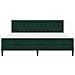 Struttura letto con materasso Verde Scuro 180 x 200 cm Velluto - Foto miniatura 6