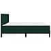 Struttura letto con materasso Verde Scuro 180 x 200 cm Velluto - Foto miniatura 7