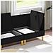 Set di divani modulari con spazio di archiviazione 4 pcs Nero - Foto miniatura 3