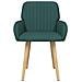 Sedie da pranzo 6 pcs Tessuto Verde Scuro 56,5 x 50 x 87,5 cm - Foto miniatura 3
