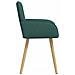 Sedie da pranzo 6 pcs Tessuto Verde Scuro 56,5 x 50 x 87,5 cm - Foto miniatura 4