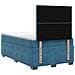 Letto box spring con materasso Blu 120 x 190 cm Velluto - Foto miniatura 8