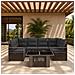 Set Divano da Giardino 7 pz Grigio e Grigio Scuro polyrattan - Foto miniatura 8