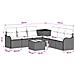Set di divani 8 pz Beige e Bianco Crema - Foto miniatura 10