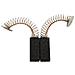 Spazzole di carbone per Rupes 133 - 6 x 8 x 18,5 mm - coppia - Foto miniatura 1