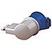 Adattatore Industriale con Spina a 90° 16A + 1 Presa CEE 2P+T 16A IP20 - Foto miniatura 1