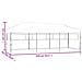 Tenda Pieghevole Pop-Up con 5 Pareti Laterali 3x9 m Crema - Foto miniatura 7