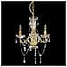 Lampadario Con Perline Dorato Tondo 3 E14 - Foto miniatura 2