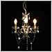 Lampadario Con Perline Dorato Tondo 3 E14 - Foto miniatura 6