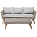 Set Da Giardino In Rattan Marrone / grigio Vittoria Xl - Foto miniatura 14