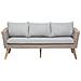 Set Da Giardino In Rattan Marrone / grigio Vittoria Xl - Foto miniatura 20