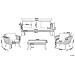 Set Da Giardino In Rattan Marrone / grigio Vittoria Xl - Foto miniatura 9