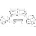Set Da Giardino In Rattan Marrone / grigio Vittoria Xl - Foto miniatura 8