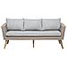 Set Da Giardino In Rattan Marrone / grigio Vittoria Xl - Foto miniatura 6
