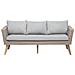 Set Da Giardino In Rattan Marrone / grigio Vittoria Xl - Foto miniatura 3