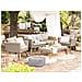 Set Da Giardino In Rattan Marrone / grigio Vittoria Xl - Foto miniatura 22