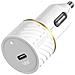 Caricabatteria Auto SB-C 18W + Cavo USB-C 1M Bianco - Foto miniatura 1