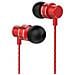 Auricolari Stereo Universali Metal Earphone HF118 con Cavo Microfono Integrato - Rosso / Nero - Foto miniatura 3