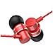 Auricolari Stereo Universali Metal Earphone HF118 con Cavo Microfono Integrato - Rosso / Nero - Foto miniatura 2