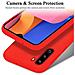Custodia Compatibile Con Samsung Galaxy A21 In Liquid Rosso - Coperchio Protettivo In Silicone Tpu Flessibile - Foto miniatura 3