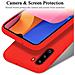 Custodia Compatibile Con Samsung Galaxy A21 In Liquid Rosso - Coperchio Protettivo In Silicone Tpu Flessibile - Foto miniatura 7