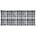 Cuscini per Sedie da Giardino 6 pz Grigi a Quadri 120x50x4 cm - Foto miniatura 3