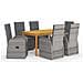 Set da Pranzo da Giardino 7 pz Grigio - Foto miniatura 1