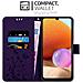 Cadorabo Custodia Compatibile Con Samsung Galaxy A32 4g In Lilla Scuro Fiore - Coperchio Protettivo In Design Floreale Con Chiusura Magnetica, Funzione Stand E Slot Per Carte - Foto miniatura 3