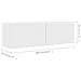 Set Mobili Porta TV 4 pz Bianco in Legno Multistrato - Foto miniatura 7