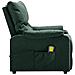 Poltrona Massaggiante Elettrica Verde Scuro in Tessuto - Foto miniatura 5