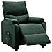 Poltrona Massaggiante Elettrica Verde Scuro in Tessuto - Foto miniatura 7