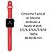 Cinturino 464 Originale Silicone Per Apple Watch 1-2-3-4-5-6-7-8-se 38 40 41mm Red - Foto miniatura 2