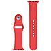 Cinturino 464 Originale Silicone Per Apple Watch 1-2-3-4-5-6-7-8-se 38 40 41mm Red - Foto miniatura 3