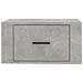 Comodino A Muro Grigio Cemento 50x36x25 Cm - Foto miniatura 6