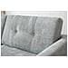 Hoga Divano Scandinavo A 3 Posti In Velluto A Coste Grigio - Foto miniatura 4