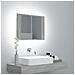 Mobile Specchio Led Grigio Sonoma 60x12x45cm Legno Multistrato - Foto miniatura 1