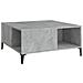 Tavolino Salotto Grigio Cemento 80x80x36,5 Cm Legno Multistrato - Foto miniatura 2