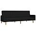 Divano Letto A 2 Posti Nero In Tessuto - Foto miniatura 1
