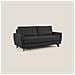 Callisto Divano letto matrimoniale in tessuto morbido impermeabile T02 188 cm (mat. 140x197) nero - Foto miniatura 1
