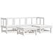 Set Salotto Da Giardino 5 Pz In Legno Massello Di Pino Bianco - Foto miniatura 1