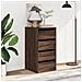 Cassettiera Angolo Rovere Marrone 40x41x76cm Legno Multistrato - Foto miniatura 10
