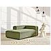 Chaise Longue Versione Destra Ardal Velluto A Coste Verde - Foto miniatura 1