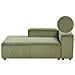 Chaise Longue Versione Destra Ardal Velluto A Coste Verde - Foto miniatura 2