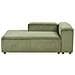 Chaise Longue Versione Destra Ardal Velluto A Coste Verde - Foto miniatura 3
