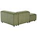 Chaise Longue Versione Destra Ardal Velluto A Coste Verde - Foto miniatura 5