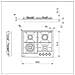 Piano Cottura 7041632 a Gas 4 Fuochi Gas Colore Nero - Foto miniatura 5