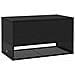 Scatola per Cuscini da Esterno Nero 100x55x55,5 cm Polyrattan - Foto miniatura 1